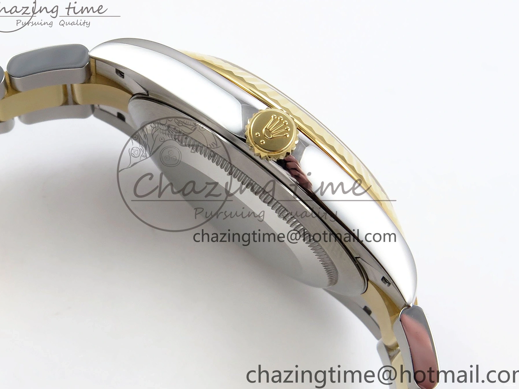 MiroTime 0201 DateJust 41 126333 Clean 1:1 Best Edition 904L Steel YG Stick Dial on SS YG Oyster Bracelet VR EasyCare 1578